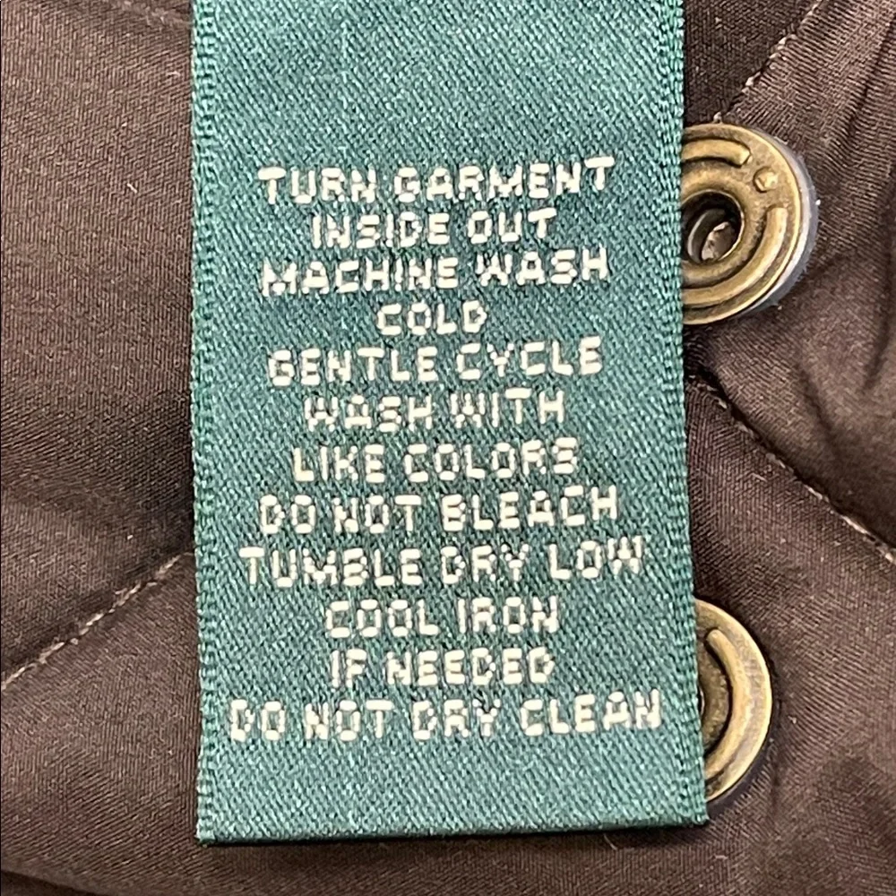 Lauren Ralph Lauren Quilted Tartan Vest XS Petite Plaid Zip Snap - Picture 10 of 10